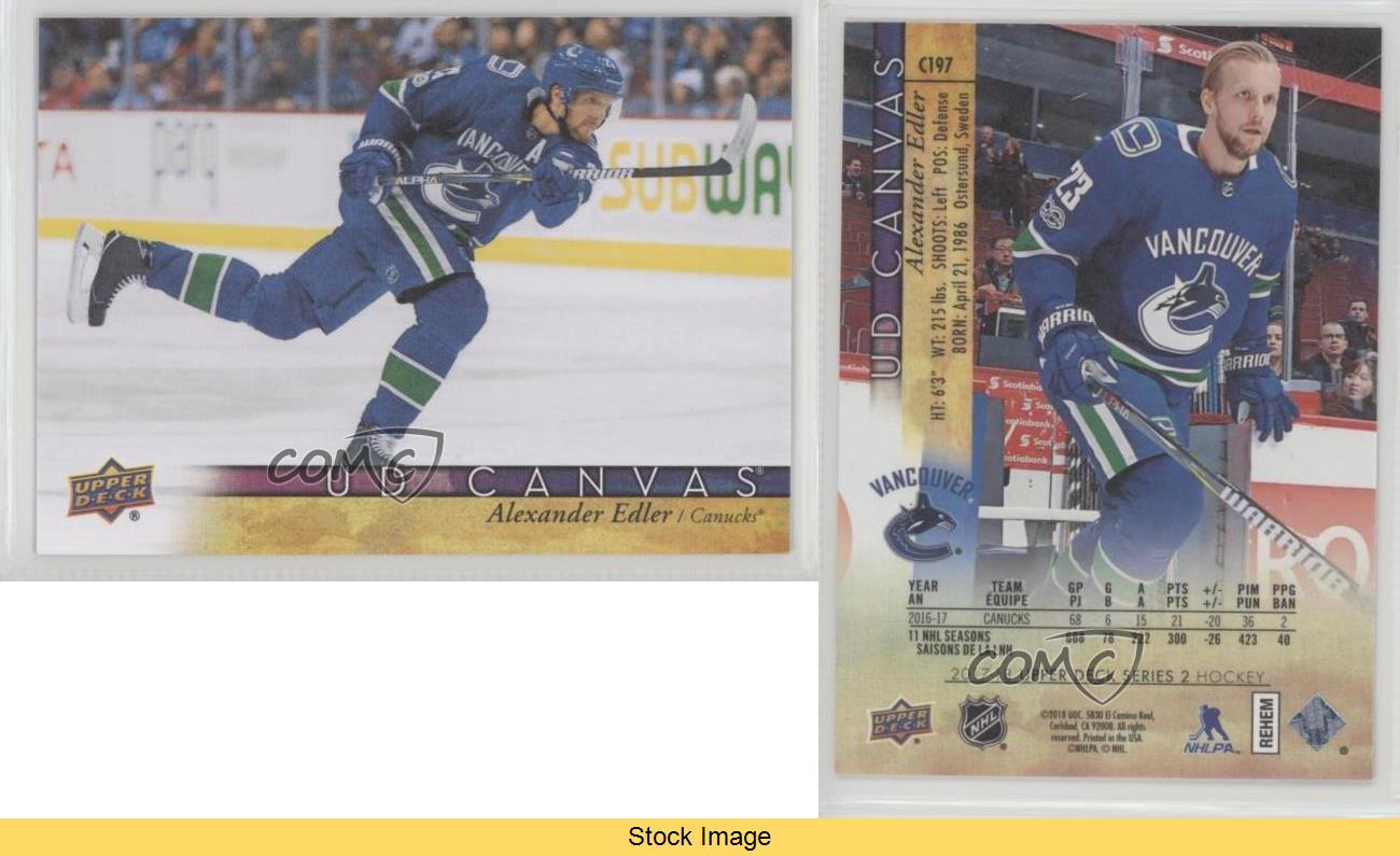 2017-18 Upper Deck UD Canvas Alexander Edler #C197