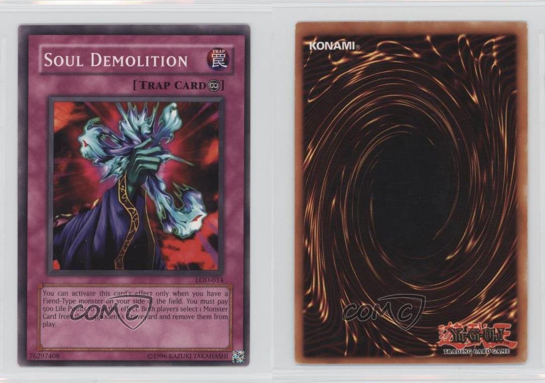Mint Near Mint Condition YUGIOH Card Soul Demolition