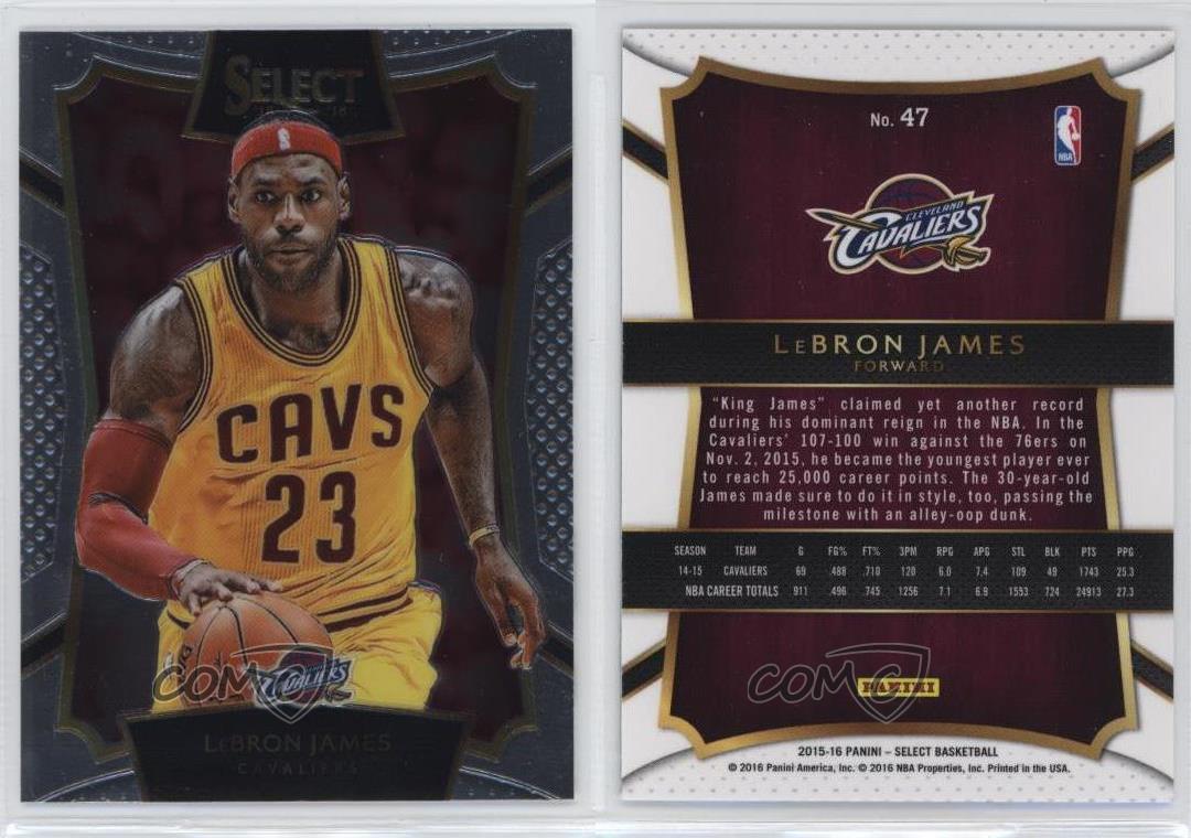 2015-16 Panini Select Concourse LeBron James #47