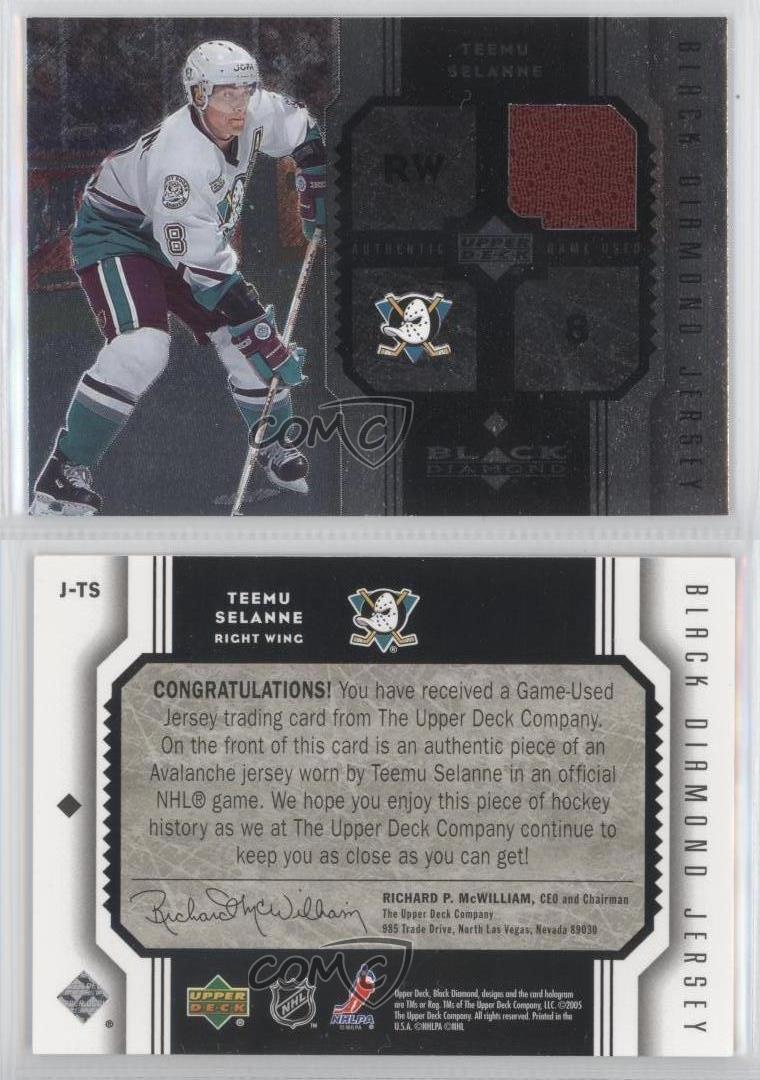 2005 06 Upper Deck Black Diamond Jersey J 2005 06 Upper Deck Black Diamond Jersey J