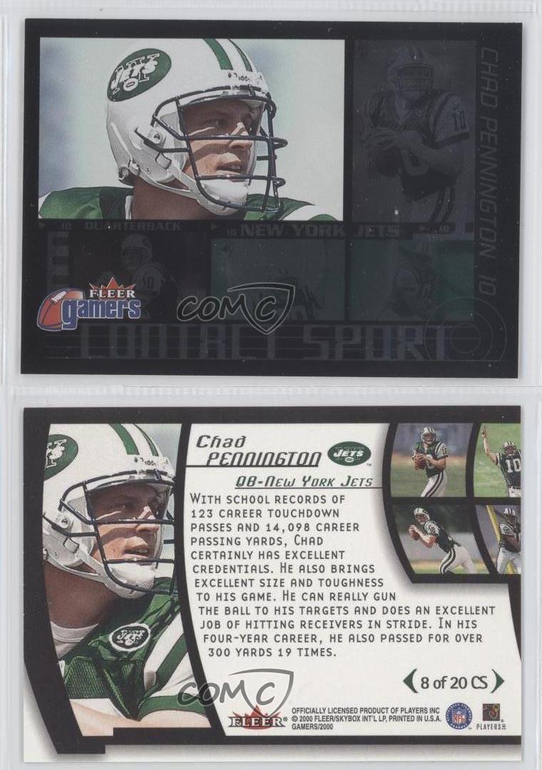 CHAD PENNINGTON (SP) RC ROOKIE CONTACT SPORT #CS8 NY JETS * 2000 FLEER  GAMERS