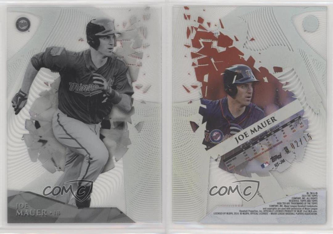 2014 Topps High Tek American League Black & White Image /15 Joe Mauer #HT-JM HOF