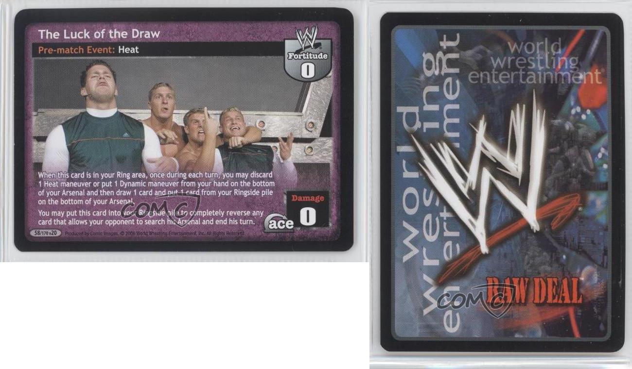 Jeu ventes exceptionnelles de cartes à collectionner WWE Raw Deal 2006 extension 20 : Great American Bash #58/170v20
