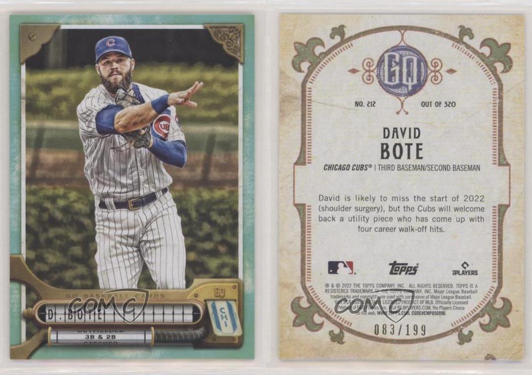 David Bote - Chicago Cubs (MLB Baseball Card) 2022 Topps Gypsy