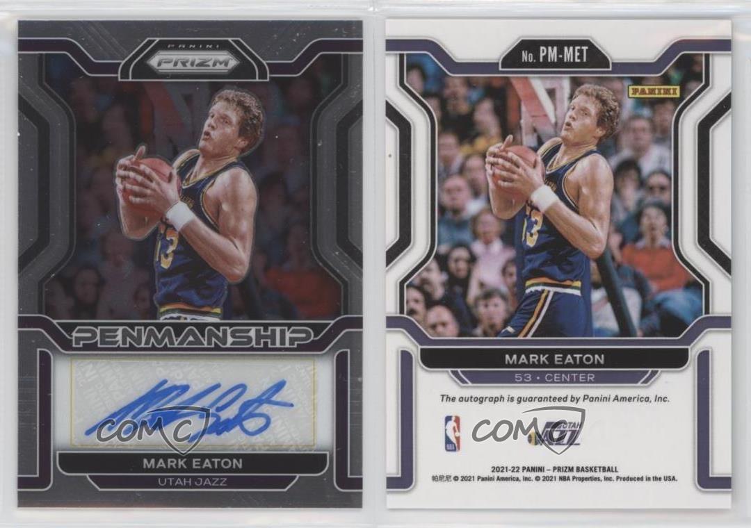 2021-22 Panini Prizm Penmanship Mark Eaton #PM-MET Auto - Bild 3 von 4