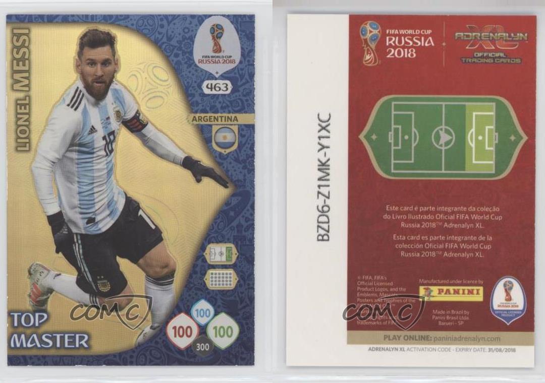 2018 Panini Adrenalyn XL Fifa World Cup - Top Master Lionel Messi