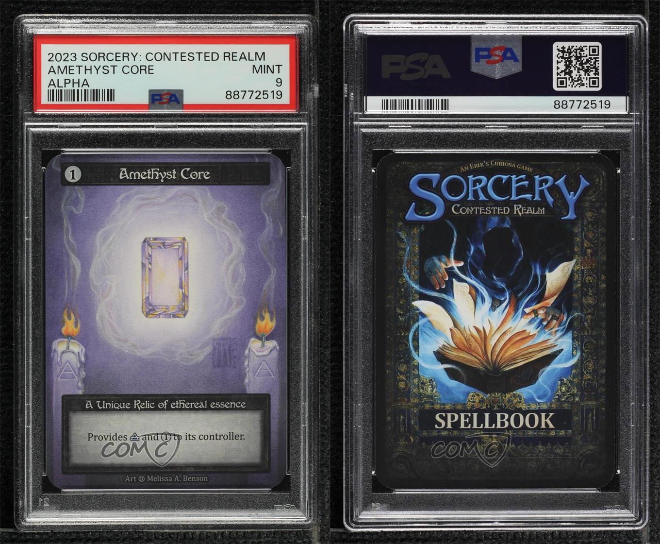 品質満点 2023 Sorcery: 9 PSA Core Amethyst Alpha - Realm Contested その他