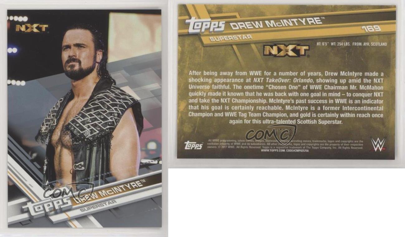 2017 Topps WWE Then Now Forever Silver/25 Drew McIntyre #169 - Imagen 3 de 3