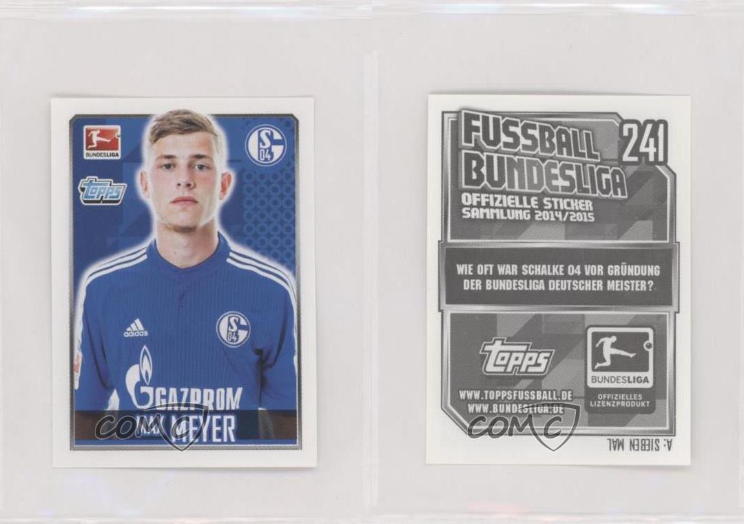2014-15 Topps Fussball Bundesliga Stickers Max Meyer #241 | eBay