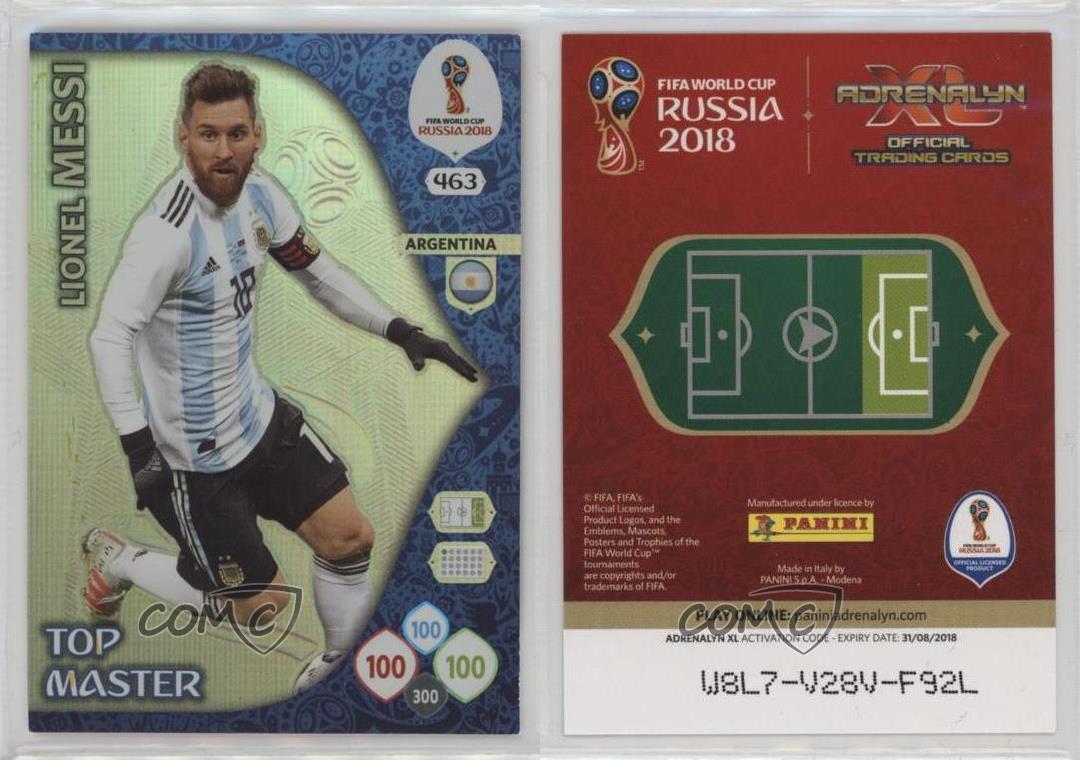 2018 Panini Adrenalyn XL Fifa World Cup - Top Master Lionel Messi
