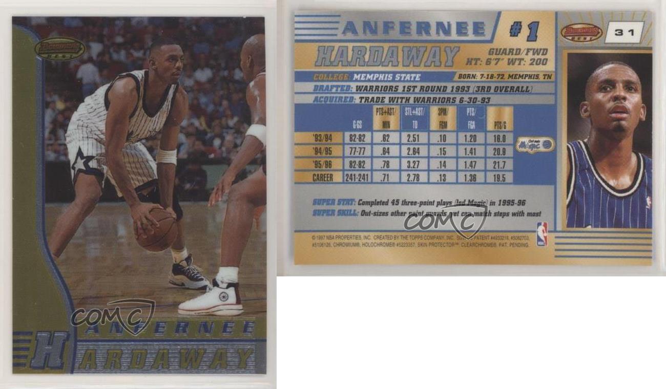 1996-97 Bowman's Best Basketball #31 Anfernee Hardaway 