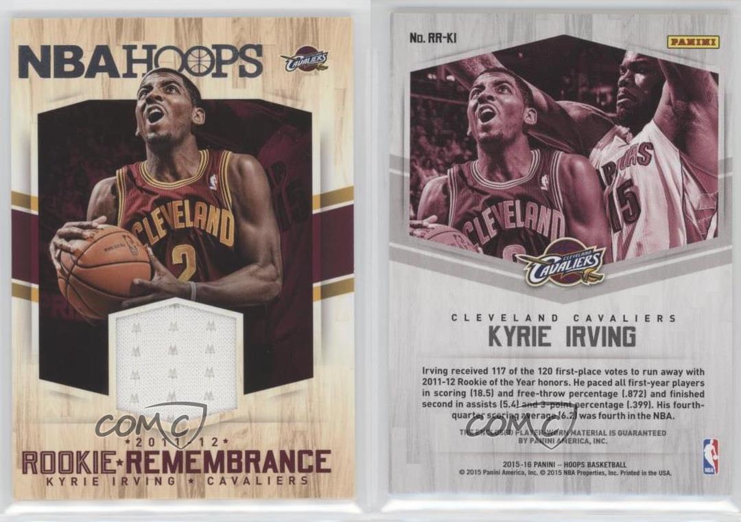 Mavin  Kyrie Irving Jersey 2015-16 Panini NBA Hoops Rookie Remembrance  #RR-KI Cavs