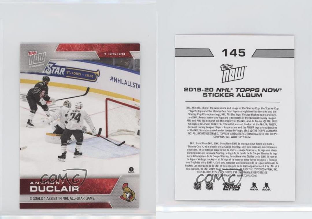 2019-20 Topps Now NHL Stickers /742 Anthony Duclair #145