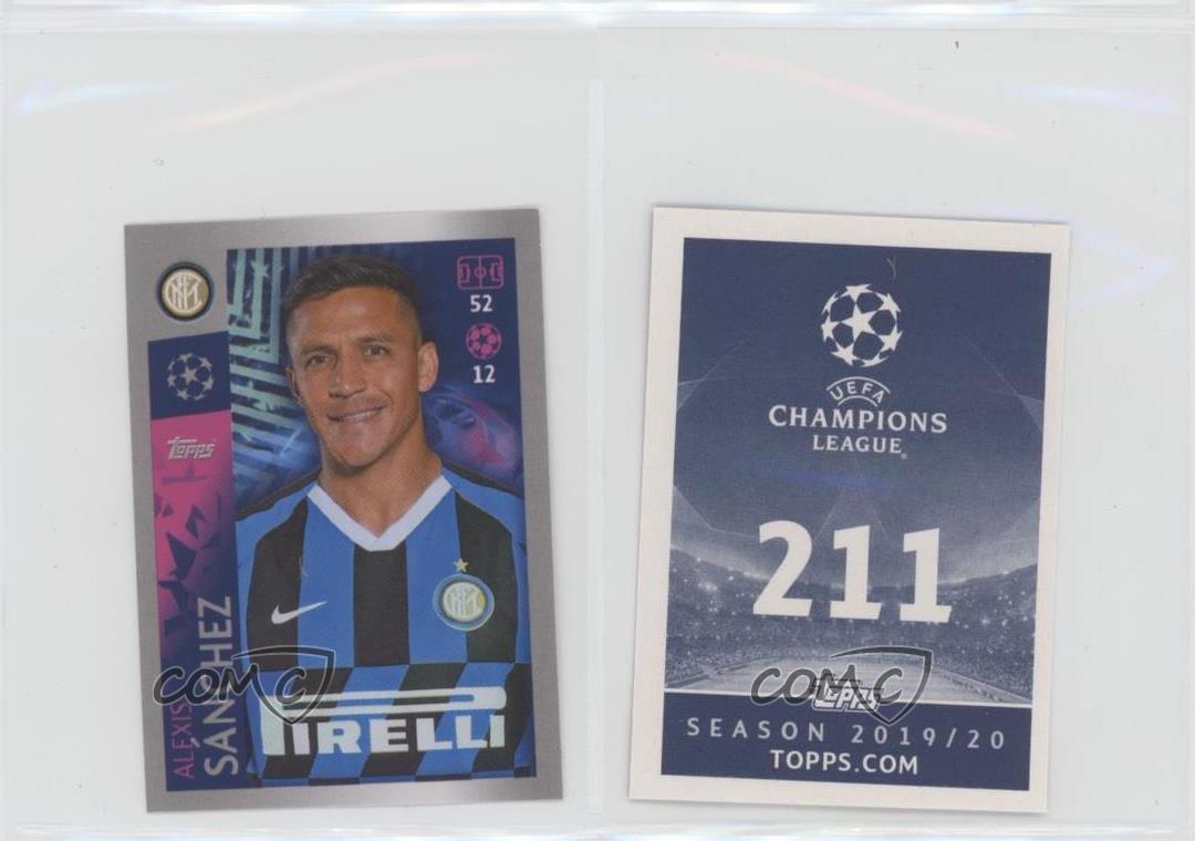 Inter Mailand Alexis Sanchez Champions League 19 20 2019 2020 Sticker 211 