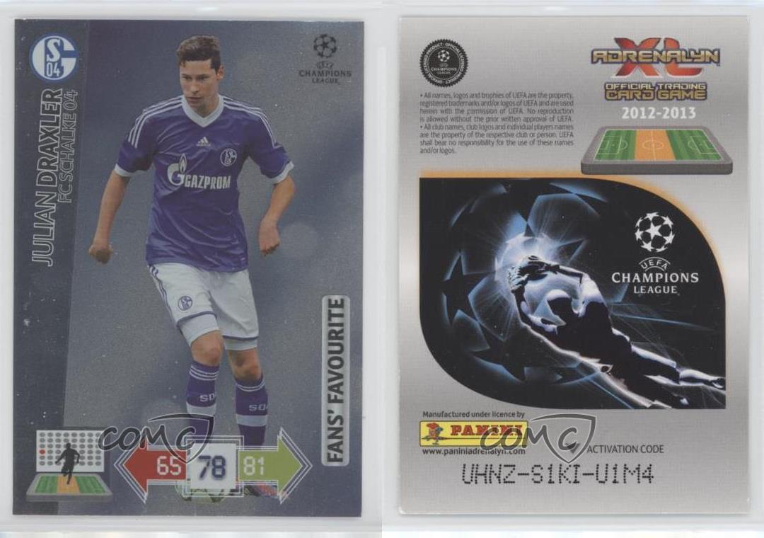 2012 Panini Adrenalyn XL UEFA Champions League Fans' Favourites Julian Draxler