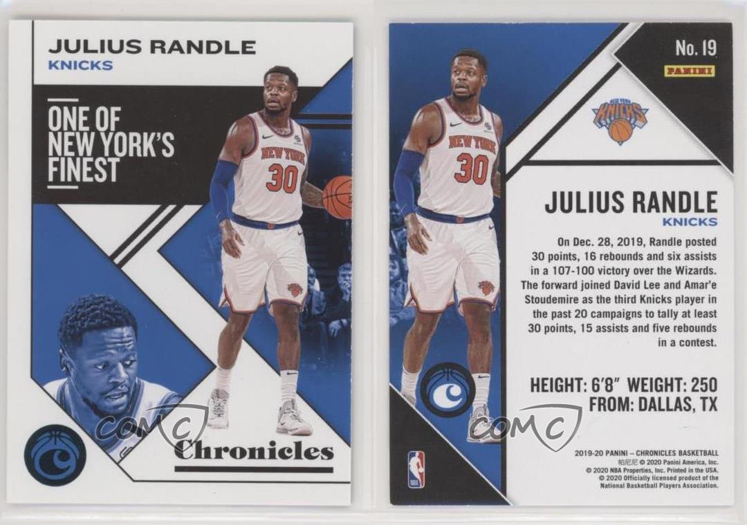 2019-20 Panini Chronicles Teal Julius Randle #19