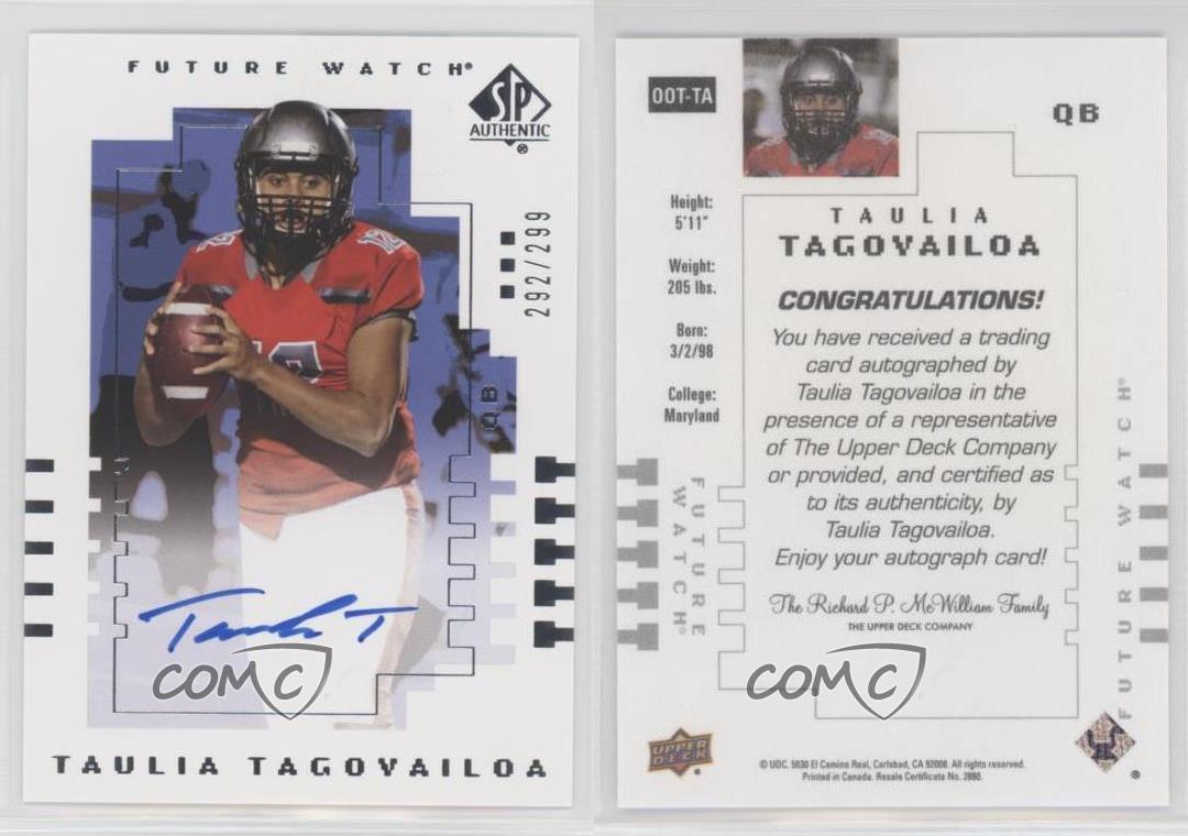 2022 Goodwin Champions SP Authentic 2000 Future Watch Taulia Tagovailoa Auto - Picture 5 of 7