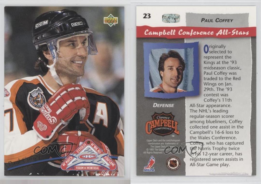 1992-93 Upper Deck All-Stars Paul Coffey #23 Hockey HOF Graded Card