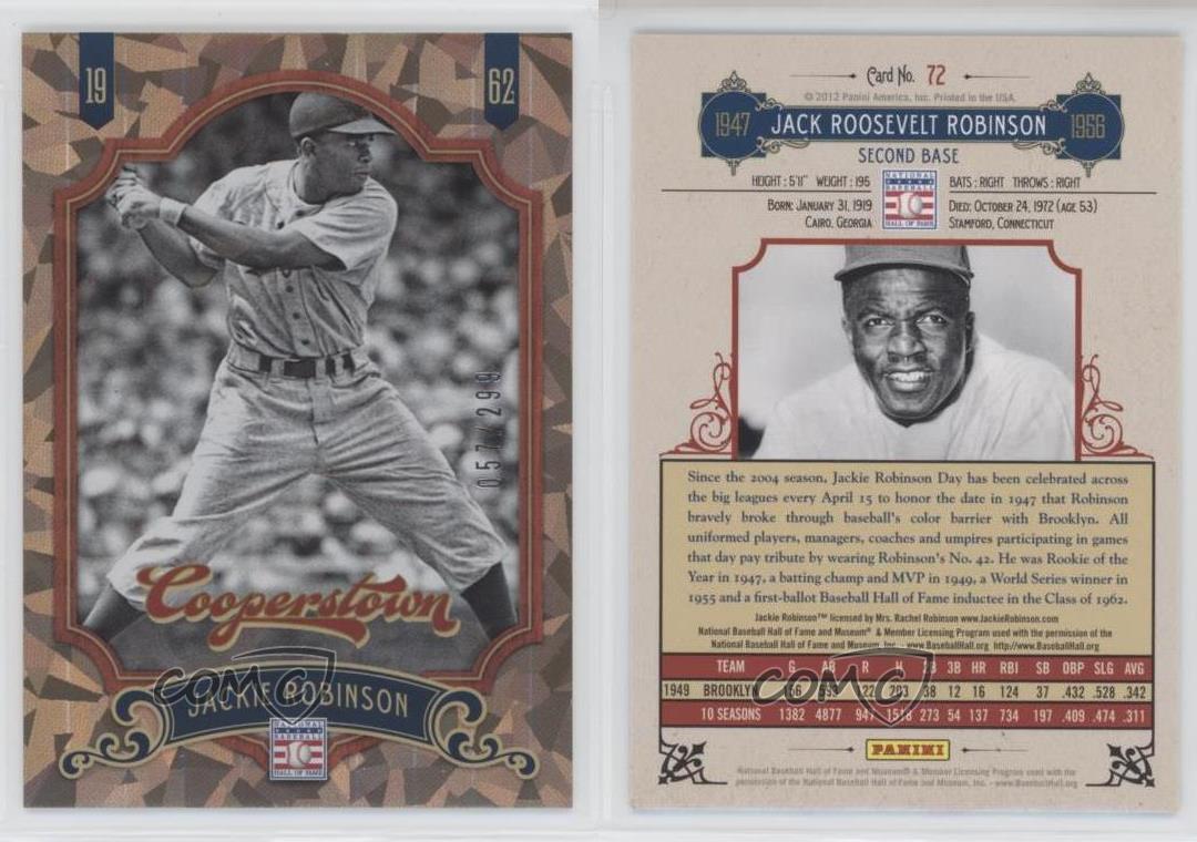 Sold at Auction: Rare JACKIE ROBINSON Cooperstown Collection 12