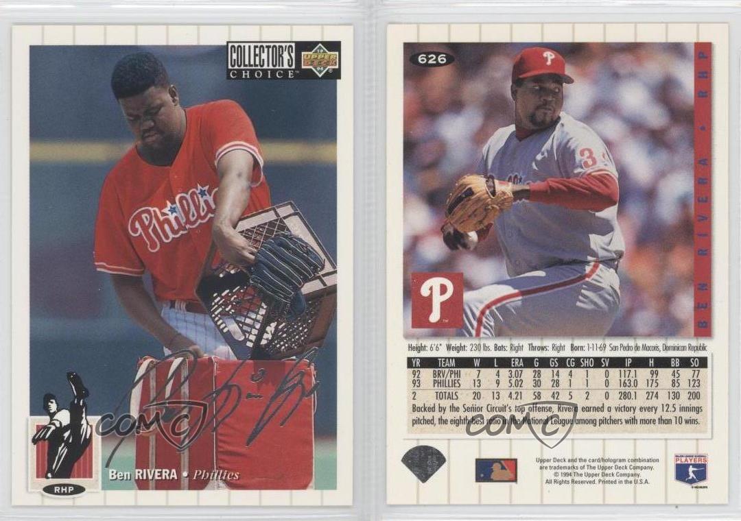 1994 Upper Deck Collector's Choice Silver Signature 626 Ben Rivera
