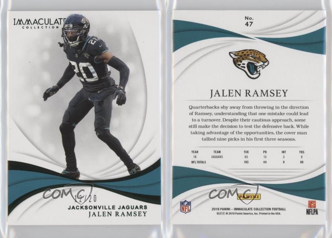 Panini Immacolata 2019 FOTL Smeraldo /20 Jalen Ramsey #47 - Foto 3 di 3