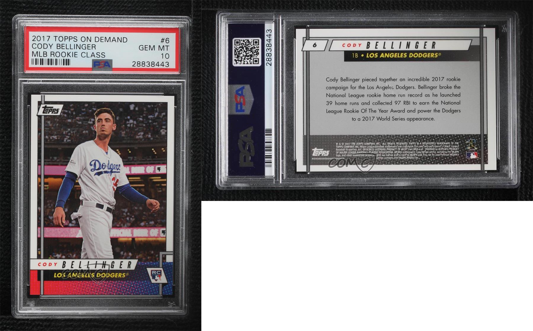 2017 On Demand Rookie Class /2828 Cody Bellinger (Walking) #6 PSA 10 GEM MT RC - Picture 3 of 4