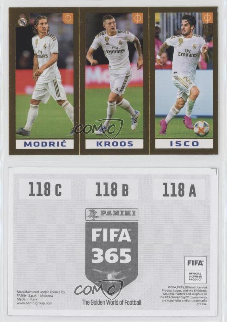 Panini Fifa 365 2020 Sticker 113 Toni Kroos Marco Asensio 