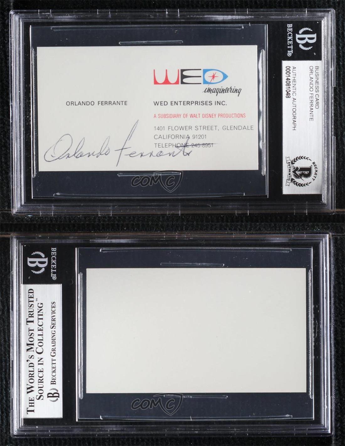 BAS Authenticated Orlando Ferrante BGS Authentic Auto