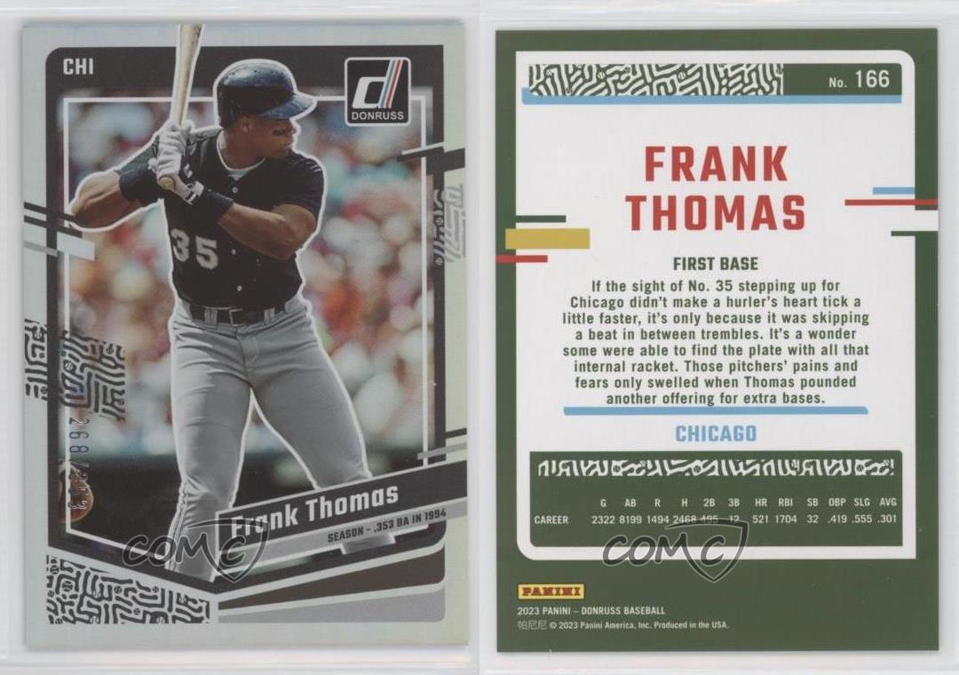  2023 Donruss #166 Frank Thomas Chicago White Sox