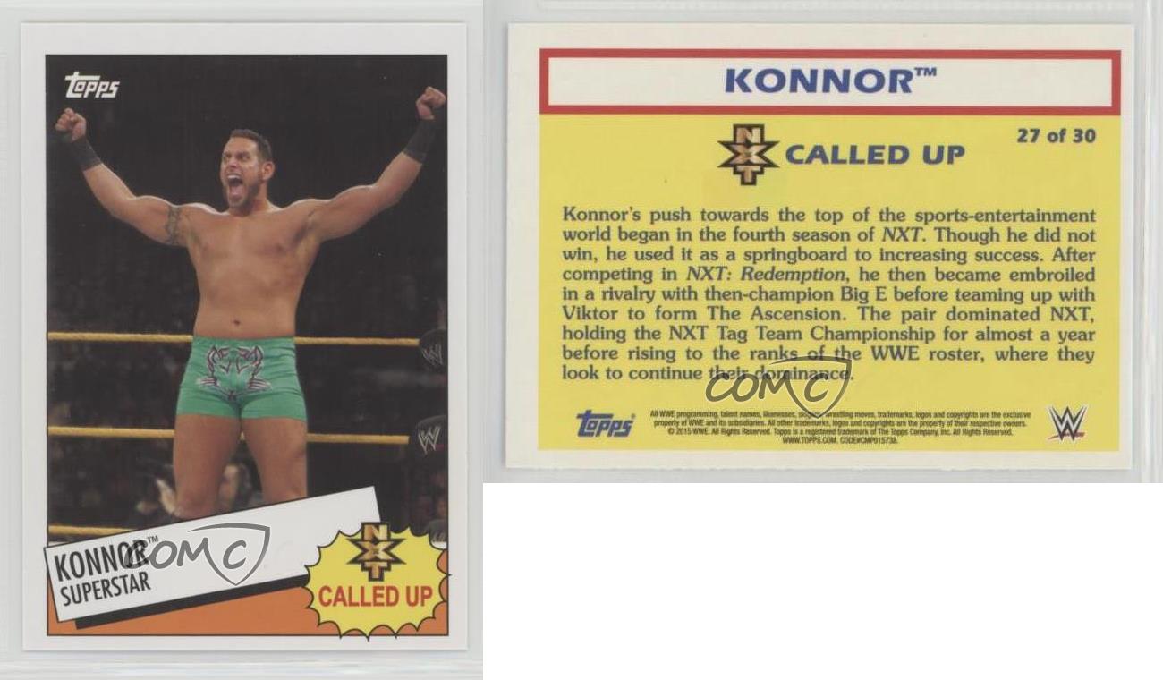 2015 Topps WWE Heritage Wrestling NXT Called Up Insert #27 Konnor 