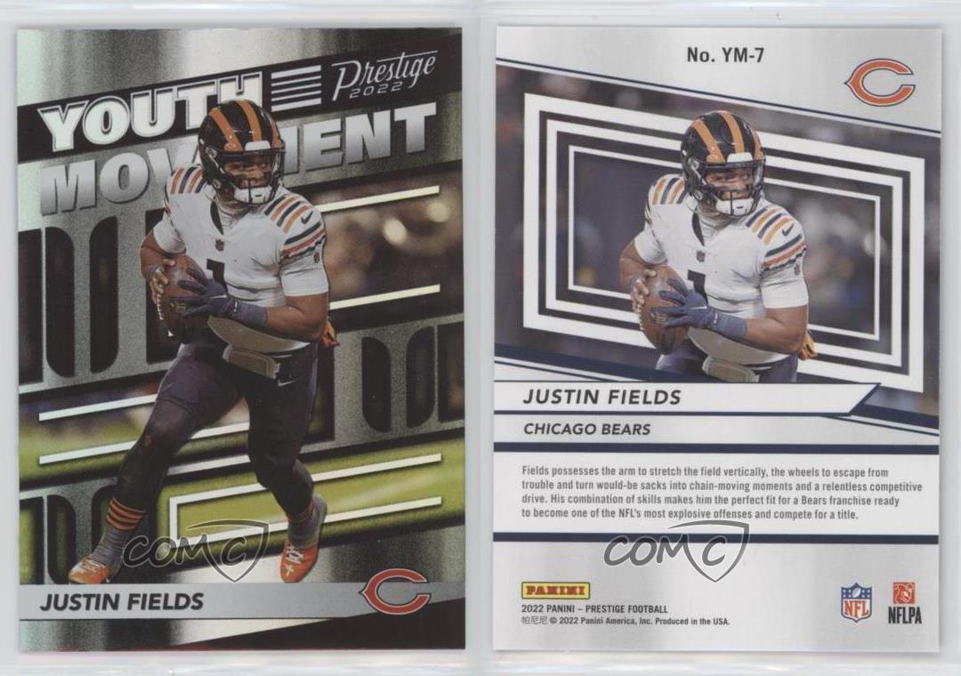 JUSTIN FIELDS 2022 Panini Prestige Youth Movement #YM-7 Chicago