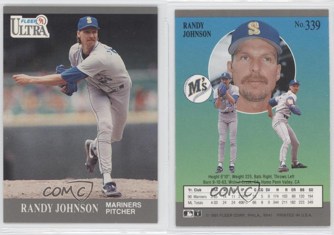 Details About 1991 Fleer Ultra Randy Johnson 339 Hof