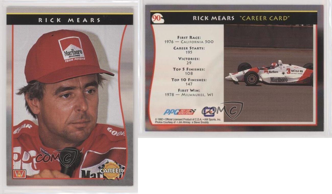 1992 All World PPG Indy Car Series Rick Mears #41 