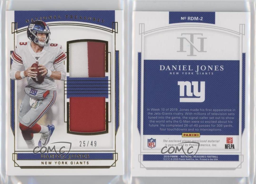 Daniel Jones National Treasures NFL カード | nate-hospital.com