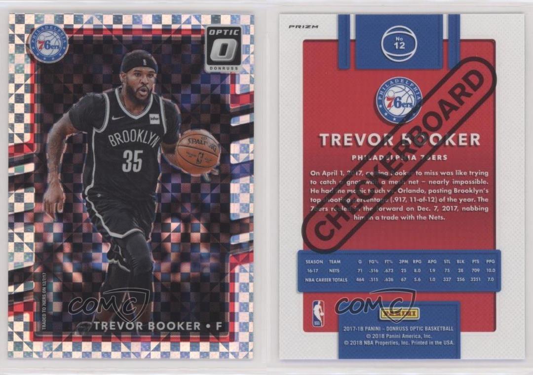 Tablero de ajedrez óptico Panini Donruss Prizm Trevor Booker #12 2017-18 - Imagen 3 de 4