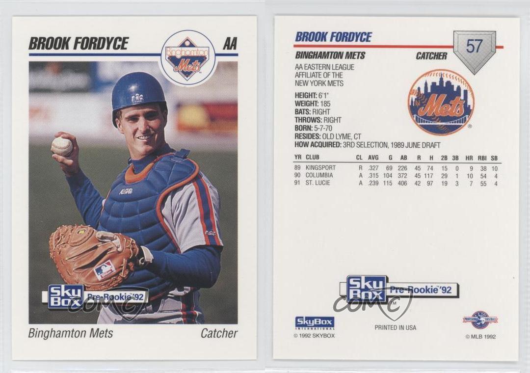 Brook Fordyce ⚾️ New York Mets Baseball Cards ⚾️ 4 Card Lot W/ RC ⚾️ 0061