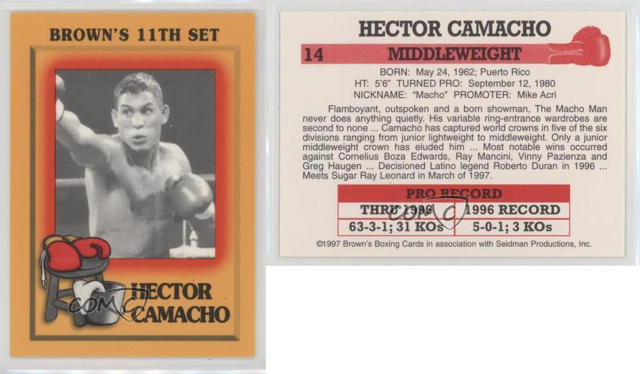 1997 Brown's Boxing Hector Camacho #14 - Picture 3 of 3