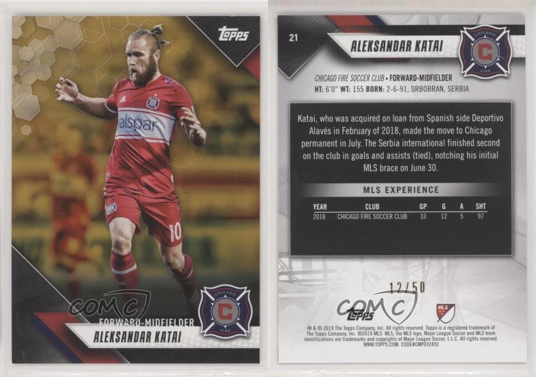 Details about 9 Topps MLS Gold /9 Aleksandar Katai #9 Rookie Details about 9 Topps MLS Gold /9 Aleksandar Katai #9 Rookie