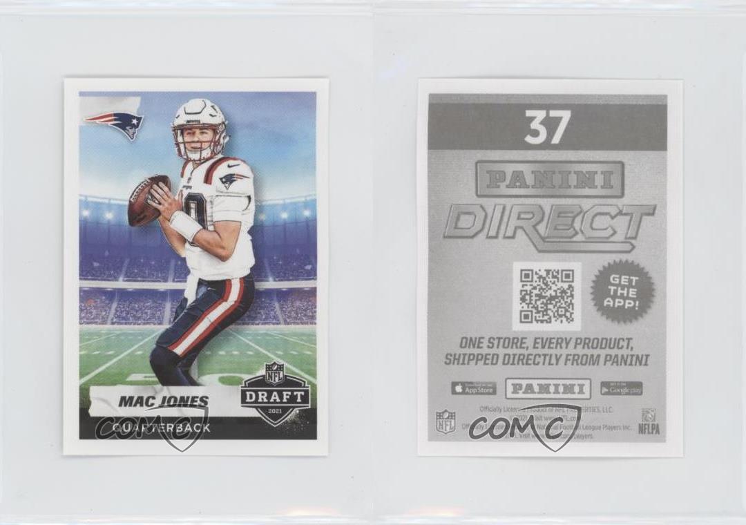 : 2021 Panini Stickers Football #37 Mac Jones RC Rookie