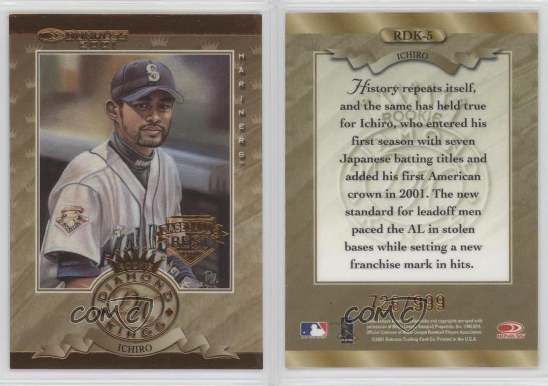 イチロー⭐DONRUSS⭐DIAMOND KINGS 1/1 www.carrelages-pirard.be