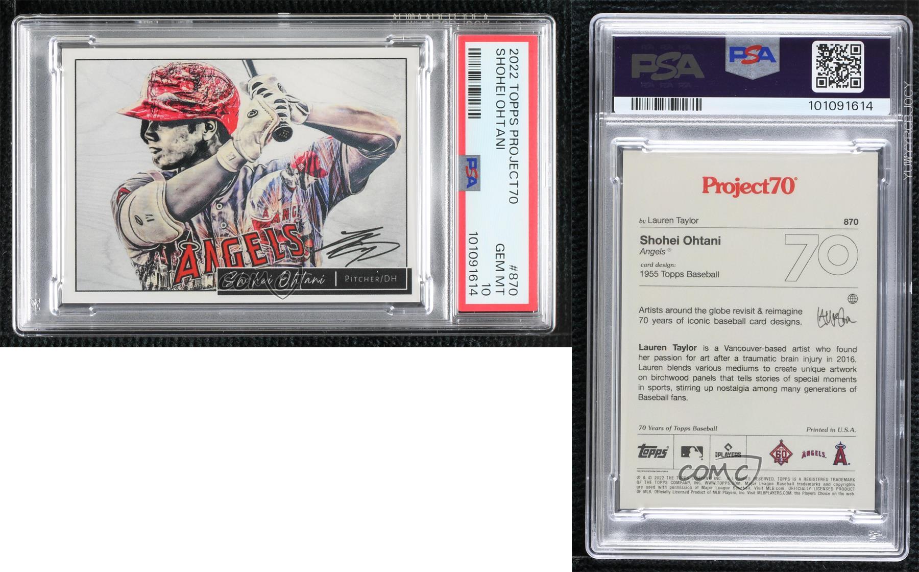 2022 Project 70 Online Exclusive /6747 Lauren Taylor Shohei Ohtani PSA 10 GEM MT - Picture 3 of 3