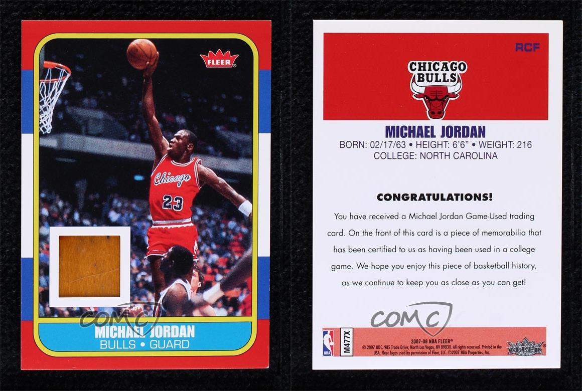 2007-08 Fleer - Factory Set Michael Jordan 1986/87 Rookie Reprint