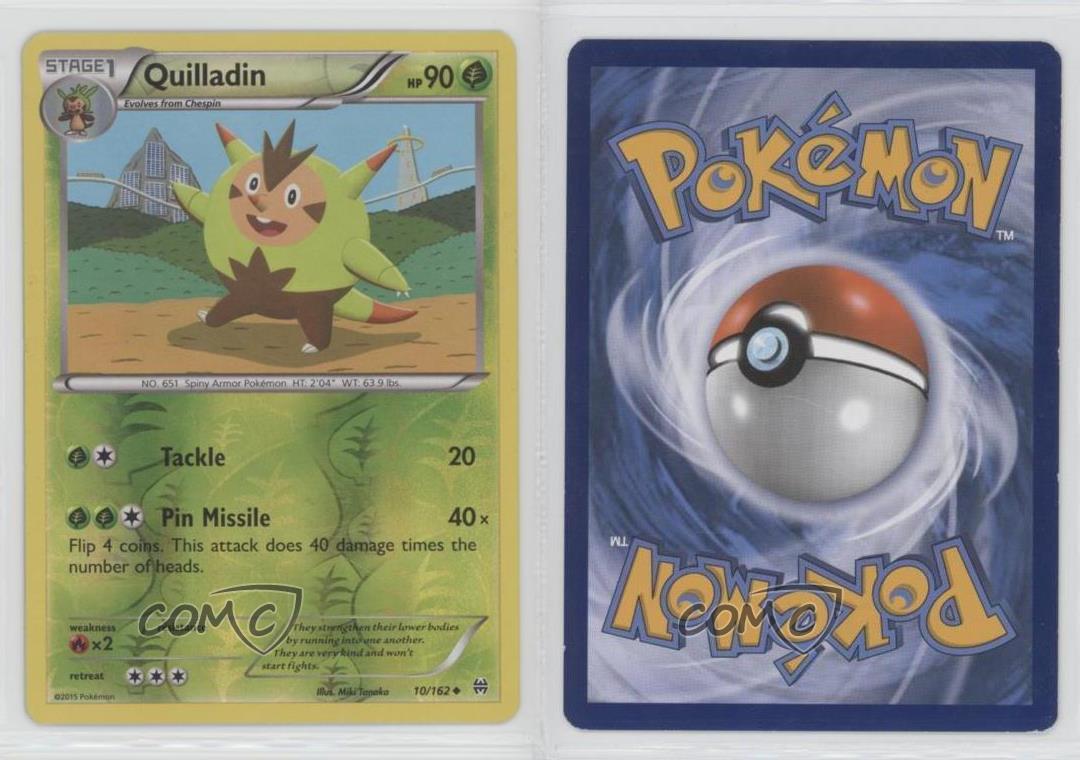 2015 Pokémon BreakTHROUGH Reverse Foil Quilladin #10 m0p ...