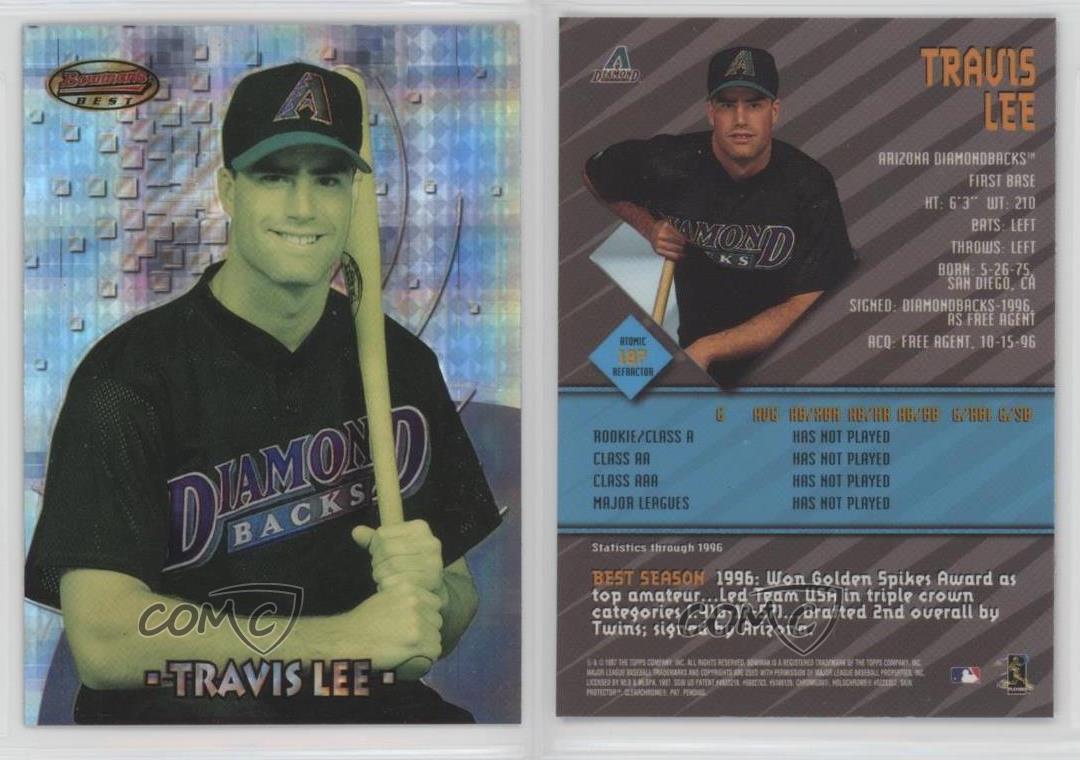 1997 Bowman S Best Atomic Refractor Travis Lee 187 Rookie Ebay 1997 Bowman S Best Atomic Refractor Travis Lee 187 Rookie Ebay