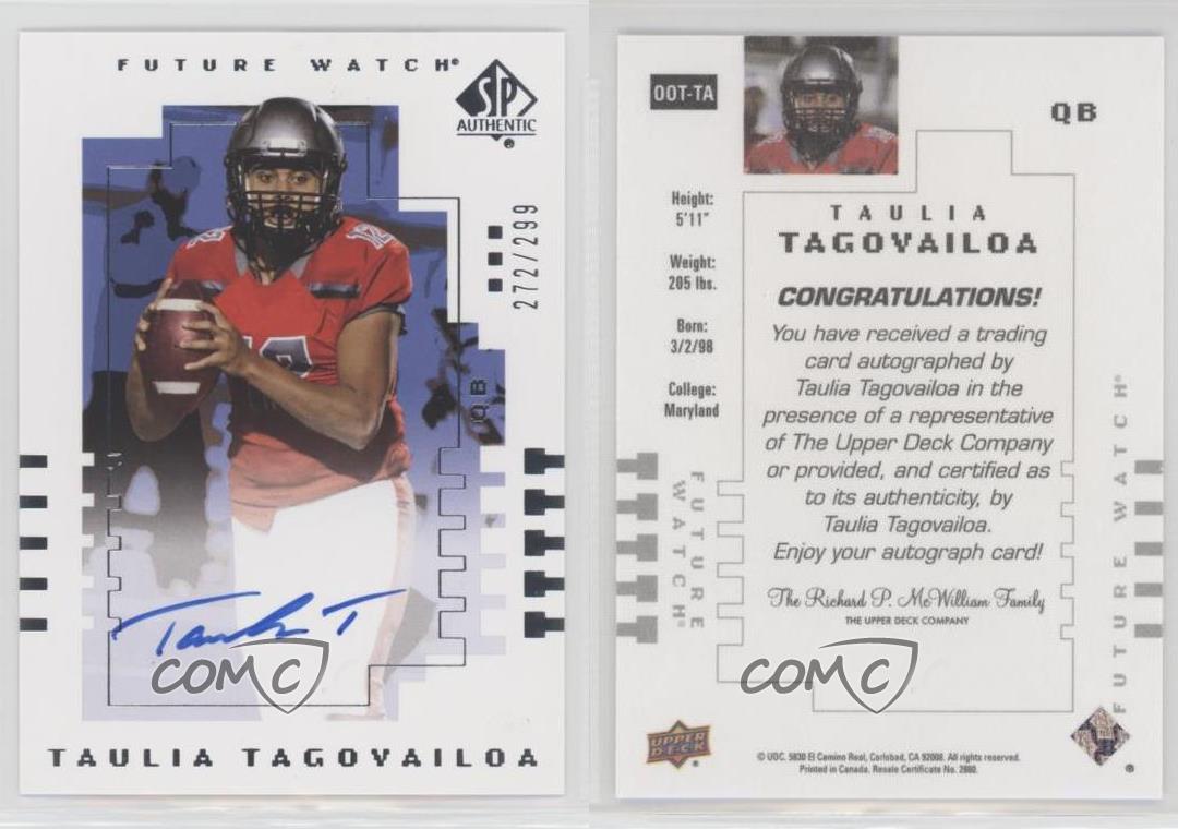 2022 Goodwin Champions SP Authentic 2000 Future Watch Taulia Tagovailoa Auto - Picture 6 of 7