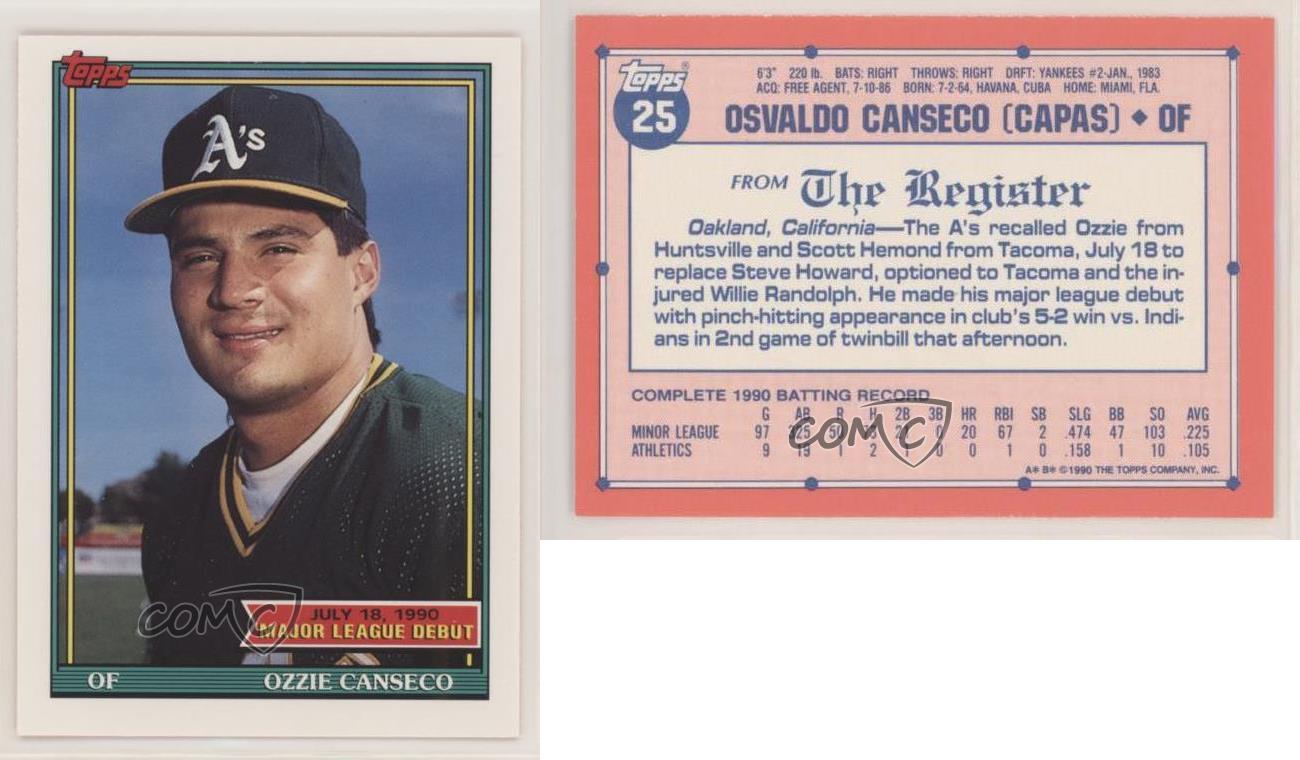 Ozzie Canseco Gallery - 1990