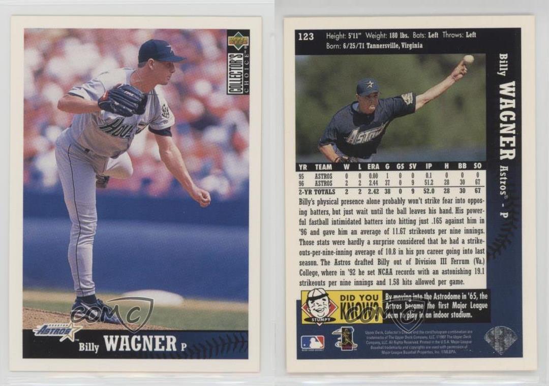 1997 Upper Deck Collector's Choice Billy Wagner #123