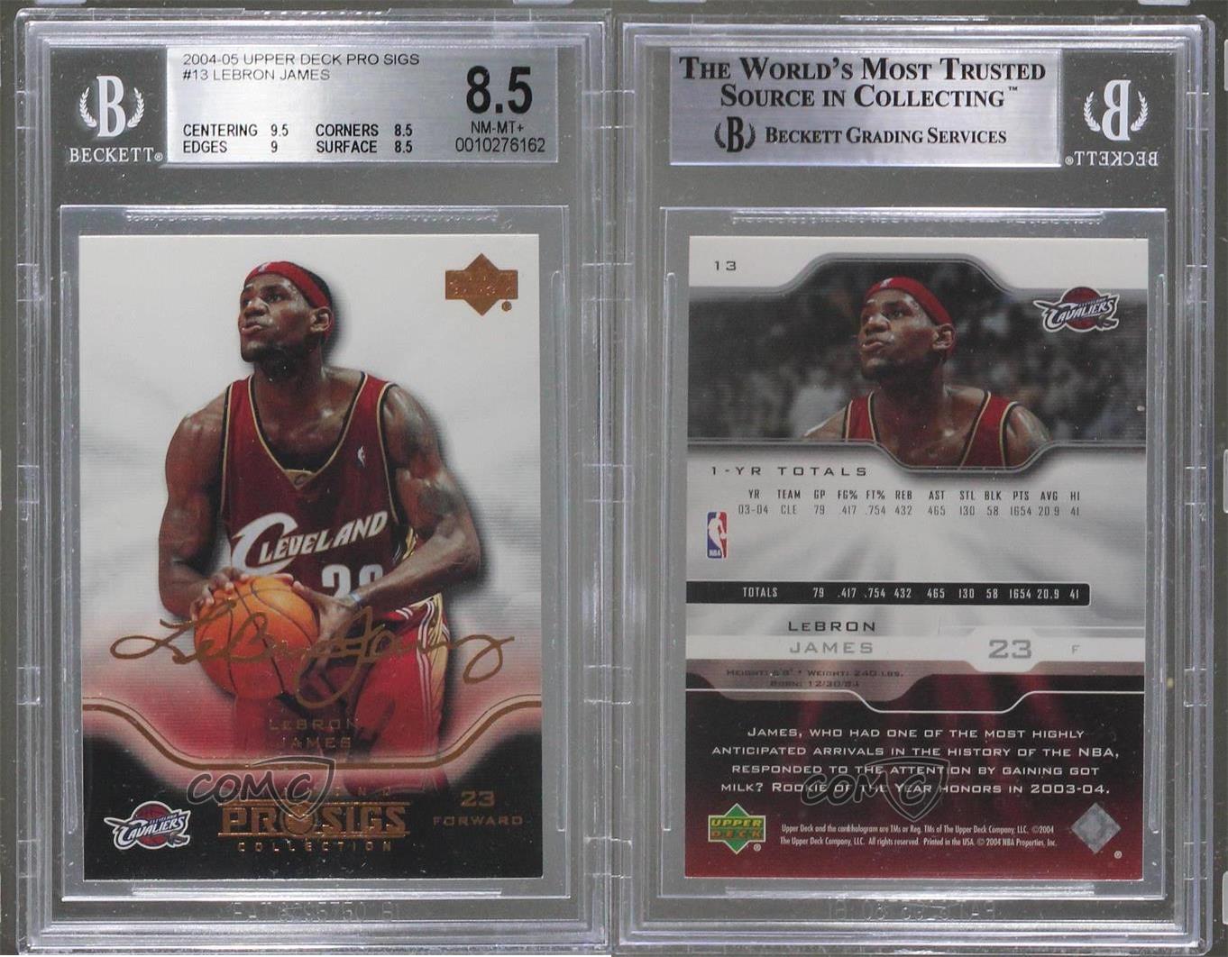 upper deck 2004 lebron james