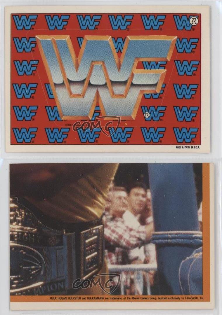 1987 Topps WWF Stickers WWF Logo #22 - Picture 3 of 7