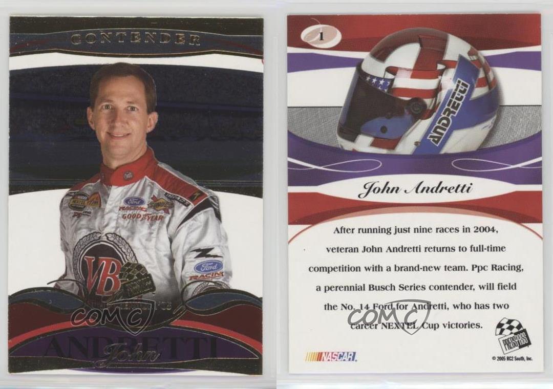 2005 Press Pass Premium John Andretti #1 - Picture 4 of 4